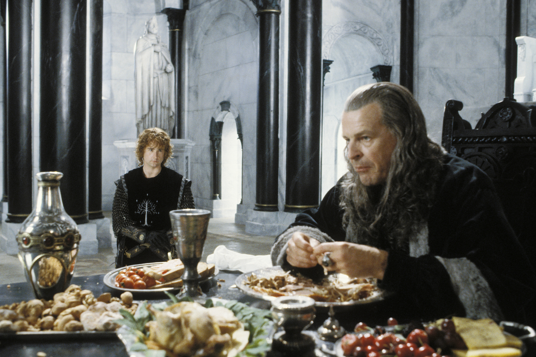 Still of Billy Boyd and John Noble in Ziedu Valdovas: Karaliaus sugrizimas (2003)