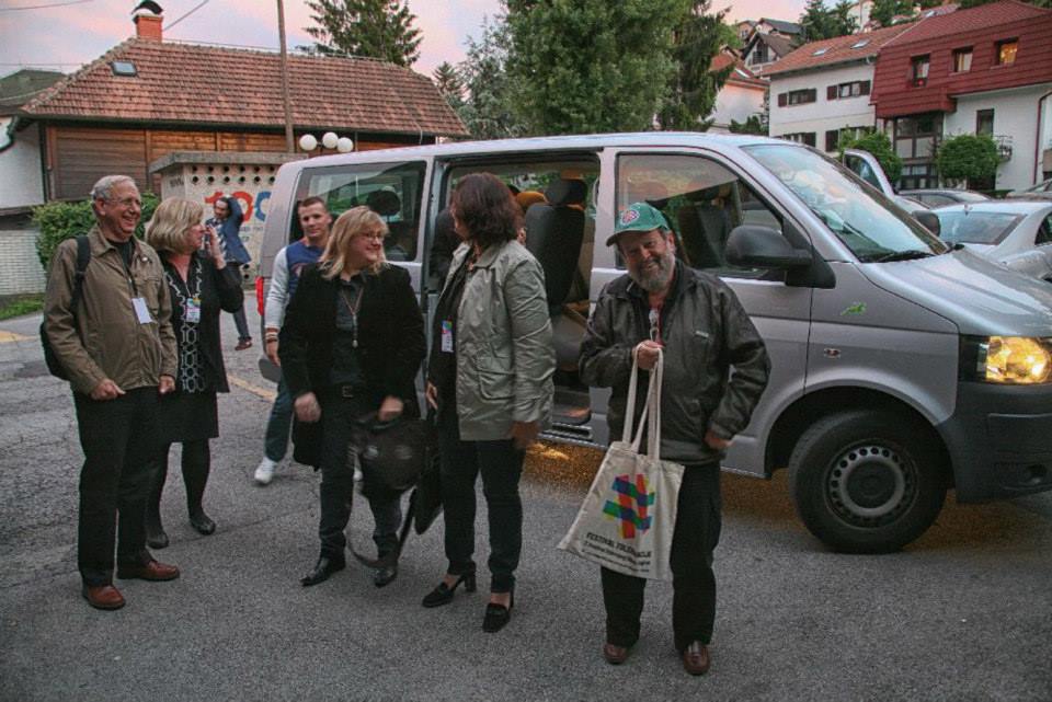 Arrival to filmmaker's dinner Zagreb JFF Festival of Tolerance