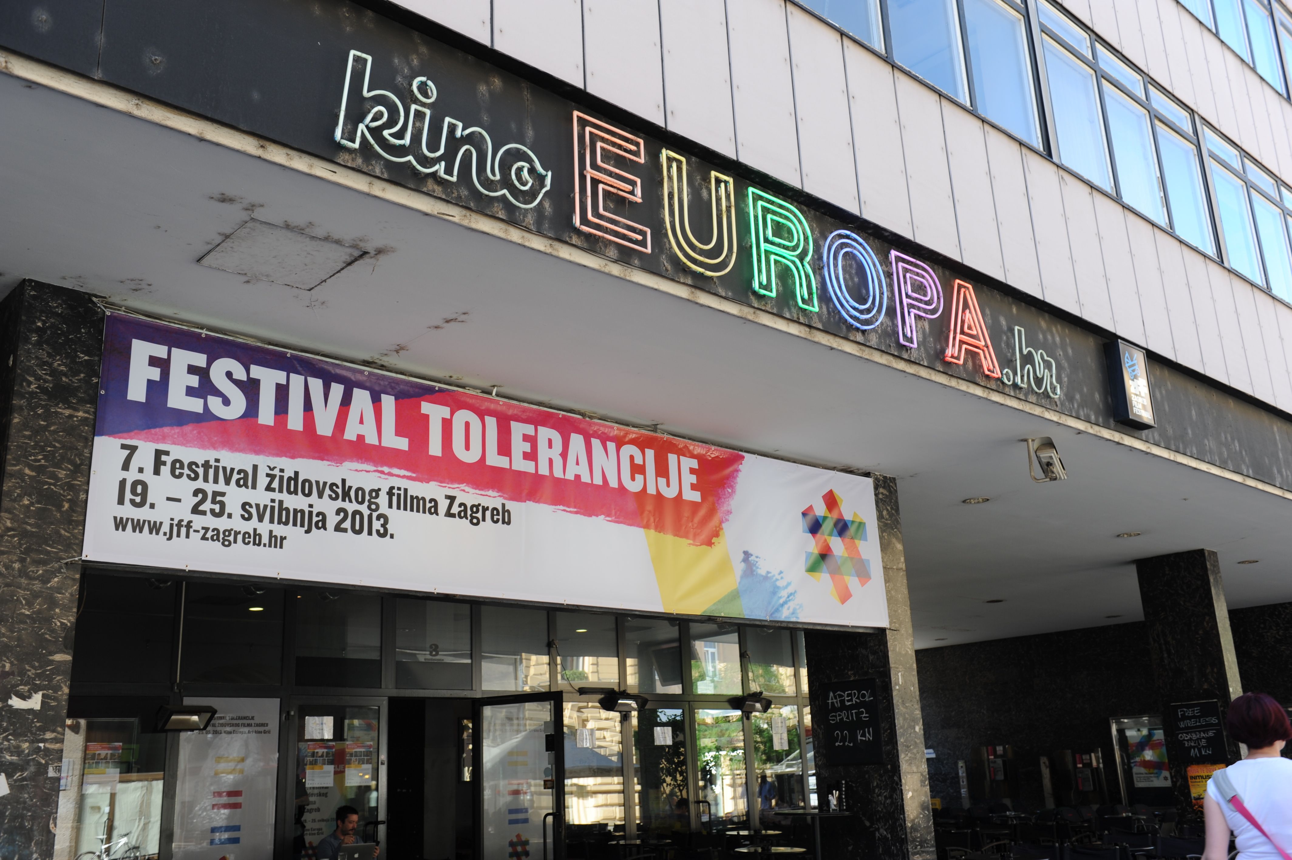 Outside the Kino Europa Zagreb 7th Festival of Tolerance