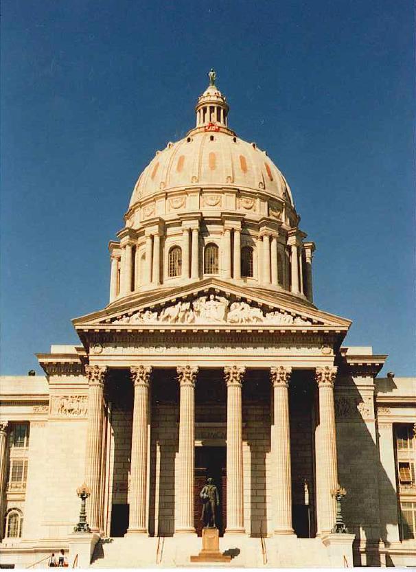 Patt Noday: seen broadcasting his 1980's radio show live from atop the Missouri state capitol dome in Jefferson City to celebrate the annual 