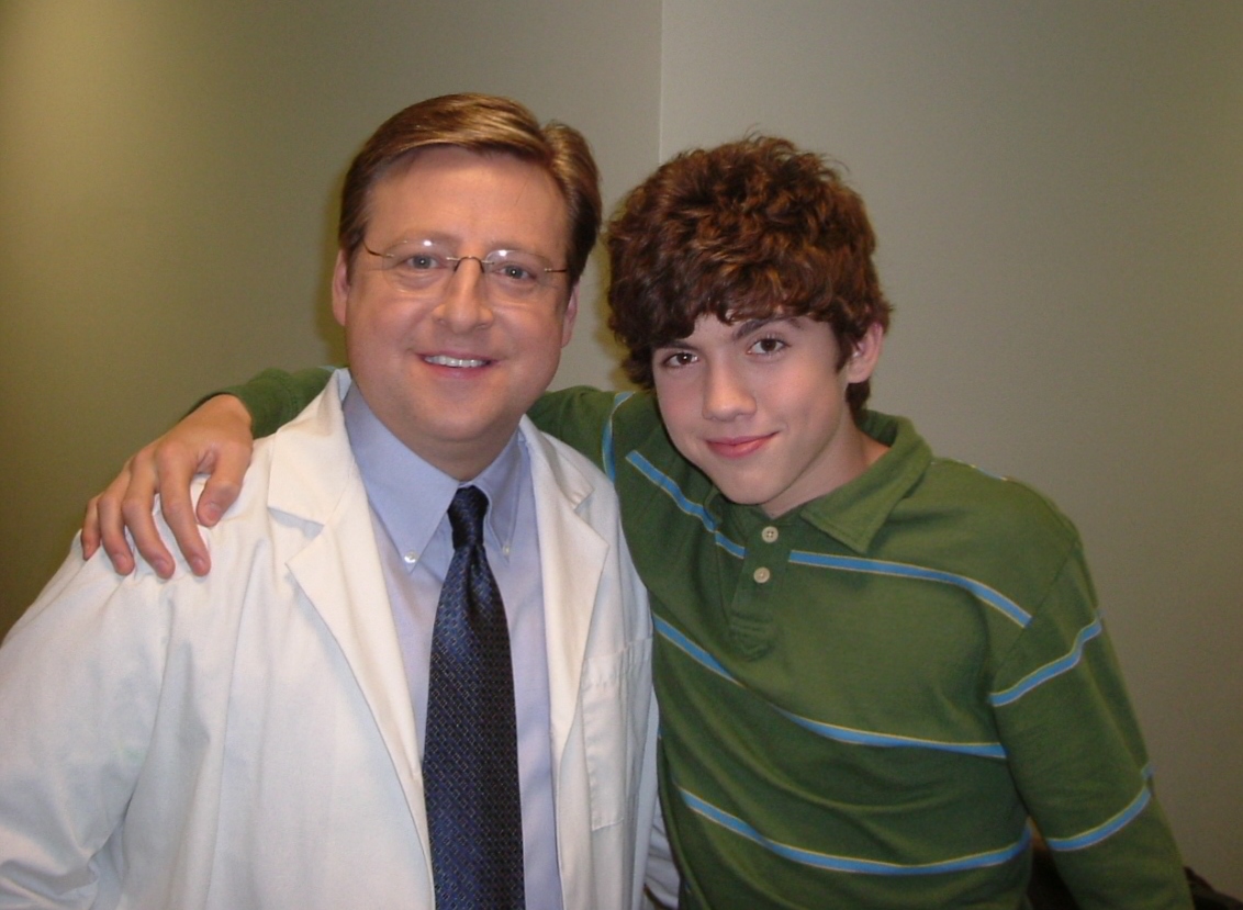 SURFACE: Patt Noday: (left) as Dr. Hammacker, pausing on-set with Carter Jenkins between takes while filming NBC's chilling sci-fi series, 