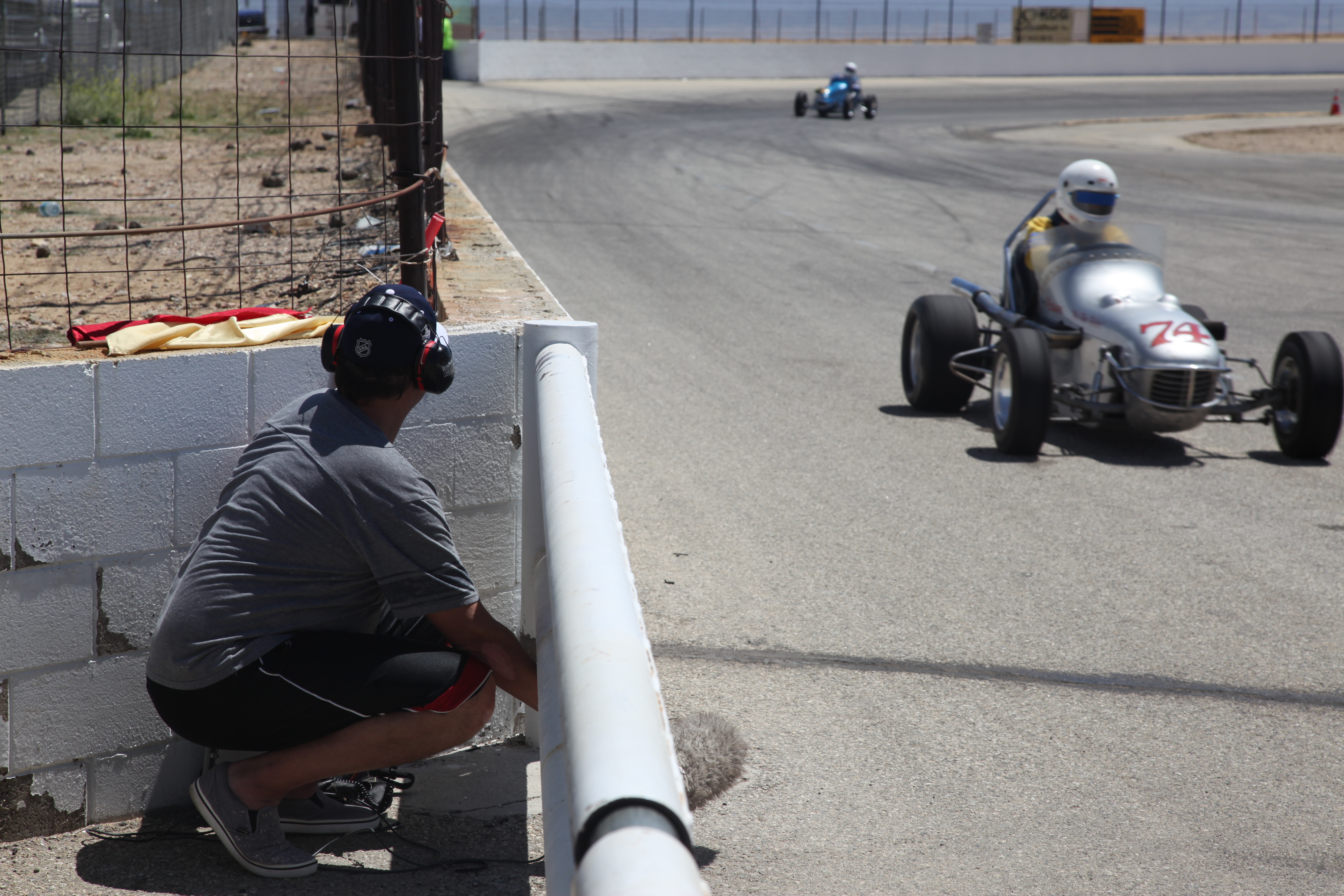 Rpb Nokes Recording Vintage Bombers at Willow Springs Raceway