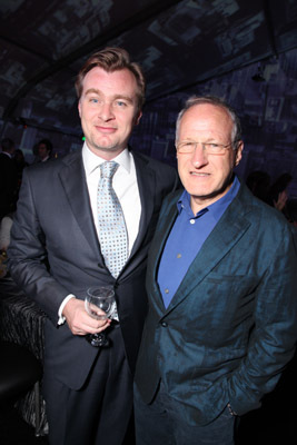 Michael Mann and Christopher Nolan at event of Pradzia (2010)