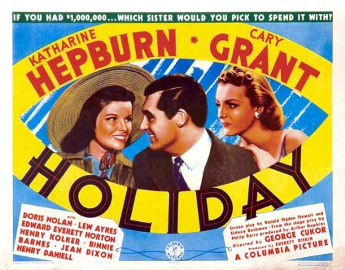 Cary Grant, Katharine Hepburn and Doris Nolan in Holiday (1938)