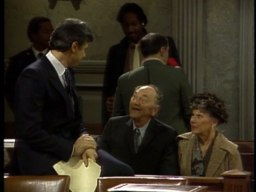 Still of John McIntire and Jeanette Nolan in Night Court (1984)