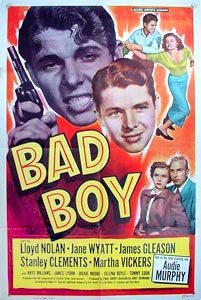 Audie Murphy, Lloyd Nolan and Jane Wyatt in Bad Boy (1949)