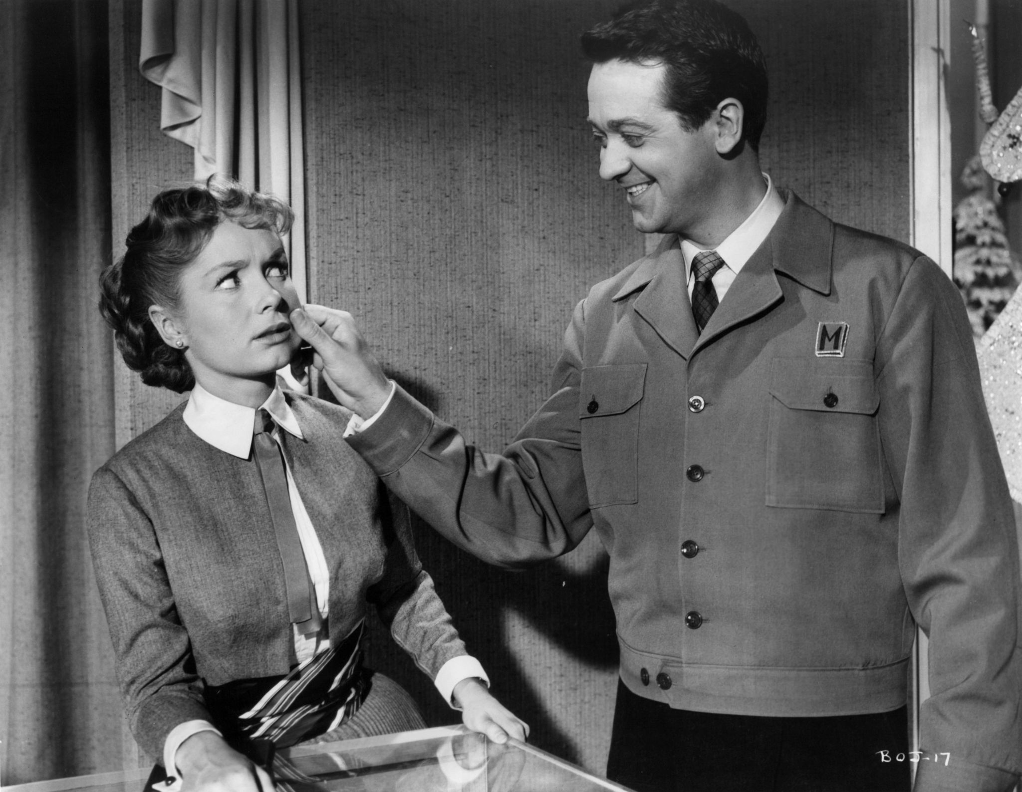 Still of Debbie Reynolds and Tommy Noonan in Bundle of Joy (1956)