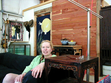 Rosanna Norton in her studio