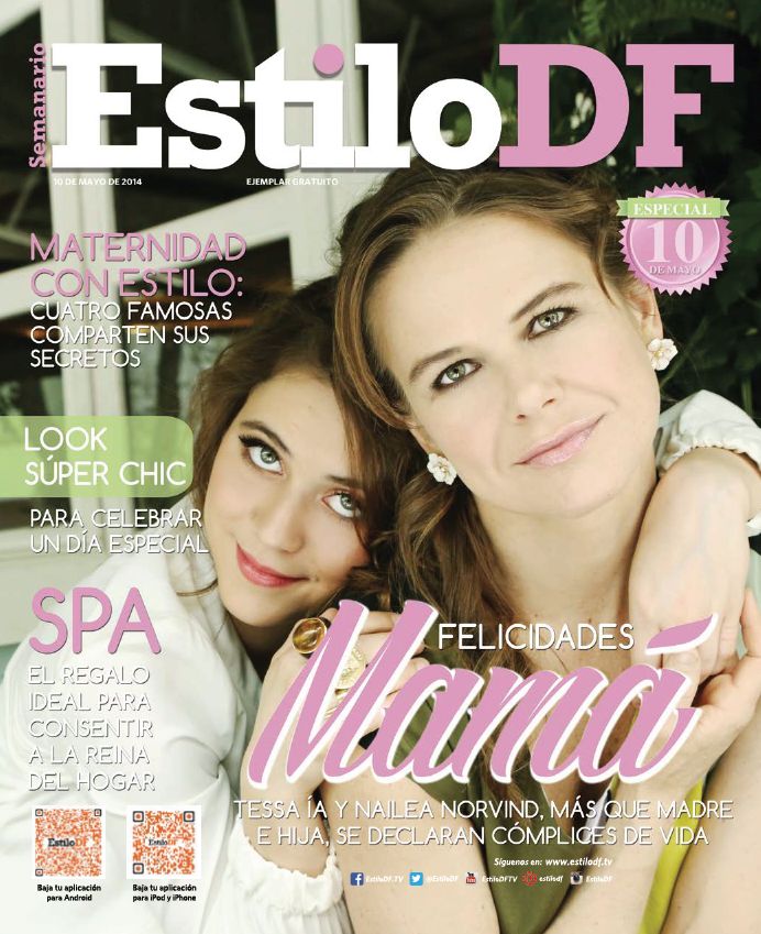 EstiloDF Cover with daughter actress TESSA ia