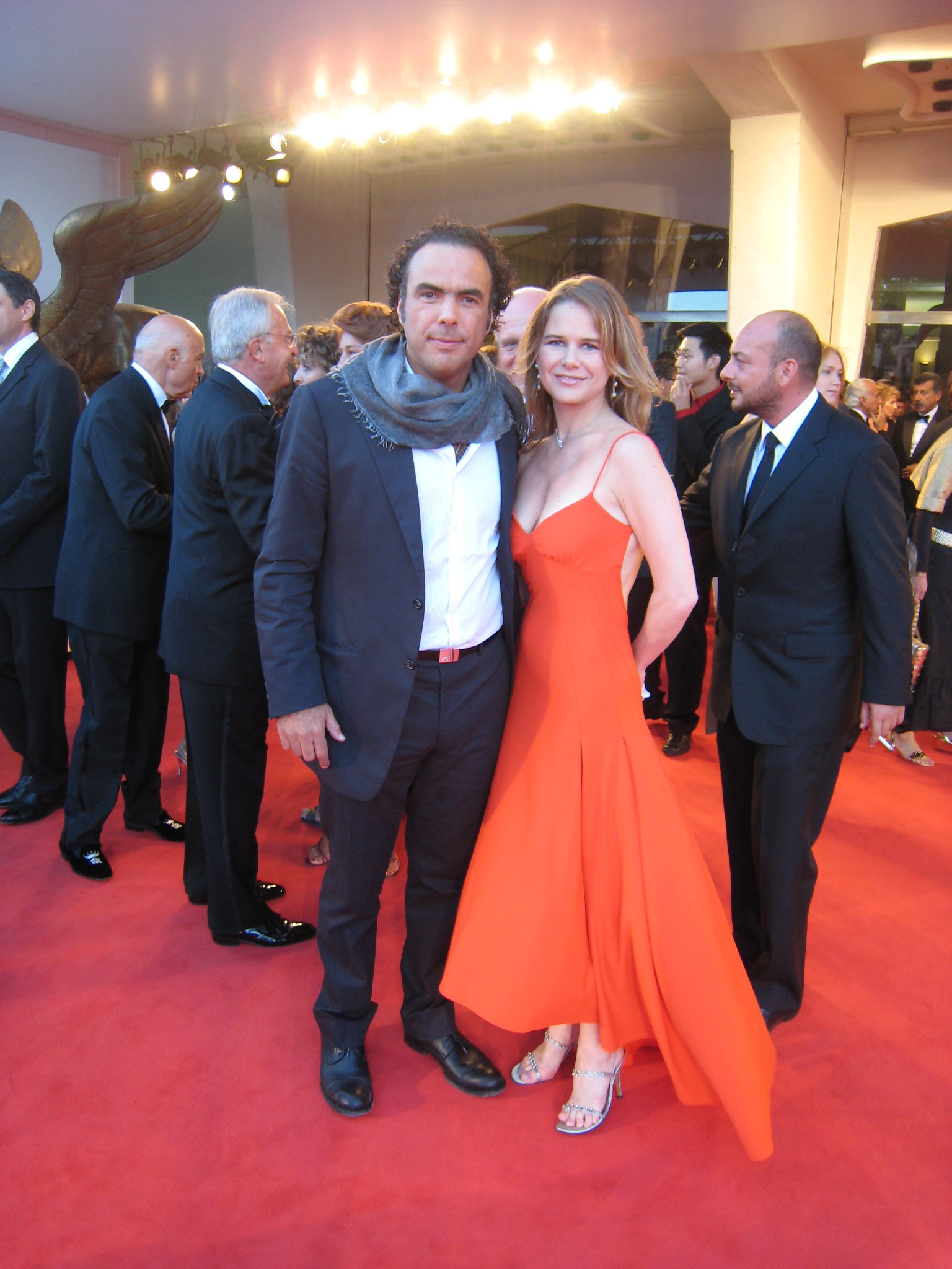 Nailea Norvind and Alejandro González Iñárritu - Venice Film Festival 2007