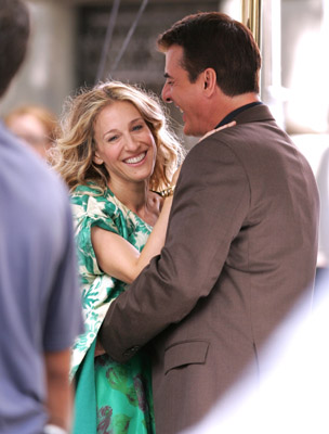 Sarah Jessica Parker and Chris Noth at event of Seksas ir miestas (2008)