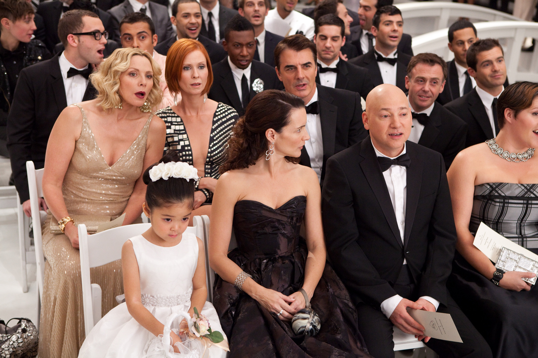 Still of Kim Cattrall, Kristin Davis, Evan Handler, Cynthia Nixon, Chris Noth and Alexandra Fong in Seksas ir miestas 2 (2010)