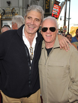 Malcolm McDowell and Michael Nouri at event of Halloween II (2009)