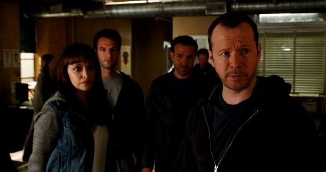 Marisa Ramirez, Kresh Novakovic, George Katt and Donnie Walhberg in Blue Bloods