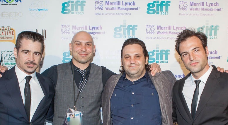 Kresh Novakovic, Ante Novakovic, Colin Farrell, John Drazic at the Gaspirilla International Film Festival for the premiere of The Fix