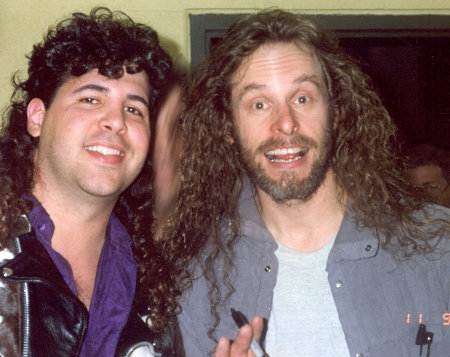 Stephen Monaco backstage with Ted Nugent in 1992