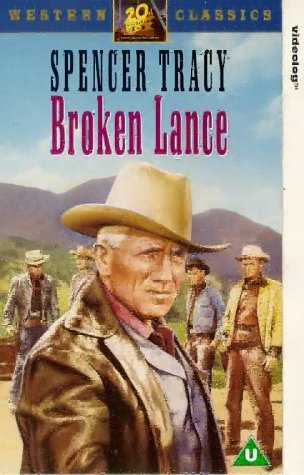 Spencer Tracy, Robert Wagner, Richard Widmark, Earl Holliman and Hugh O'Brian in Broken Lance (1954)