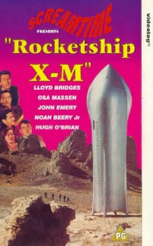 Noah Beery Jr., Lloyd Bridges, Osa Massen and Hugh O'Brian in Rocketship X-M (1950)