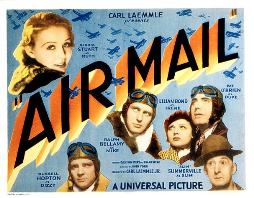 Ralph Bellamy, Gloria Stuart, Pat O'Brien, Lilian Bond, Russell Hopton and Slim Summerville in Air Mail (1932)