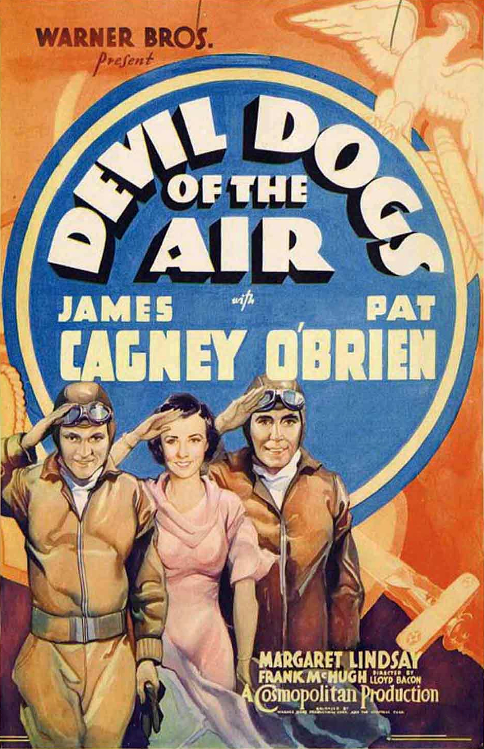 James Cagney, Pat O'Brien and Margaret Lindsay in Devil Dogs of the Air (1935)