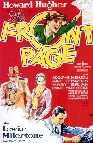 Pat O'Brien, Mary Brian and Adolphe Menjou in The Front Page (1931)