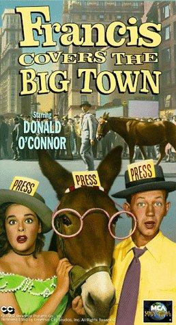 Yvette Duguay, Donald O'Connor and Francis the Talking Mule in Francis Covers the Big Town (1953)