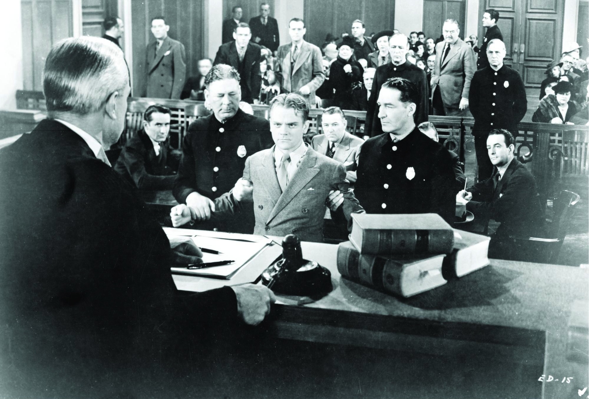 Still of James Cagney, Frank O'Connor, Victor Jory and Charles Trowbridge in Each Dawn I Die (1939)