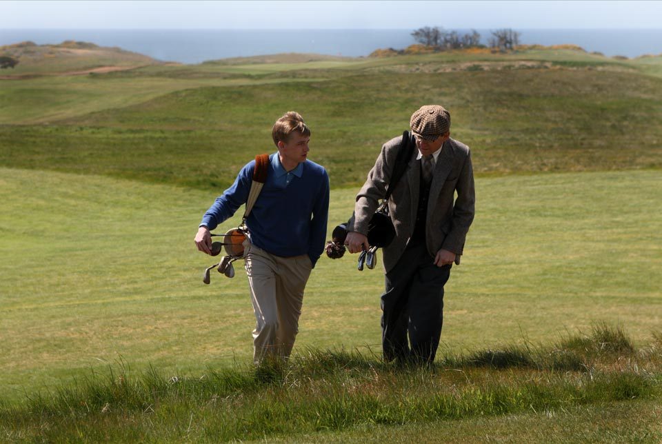 Still of Mason Gamble and David O'Hara in Golf in the Kingdom (2010)
