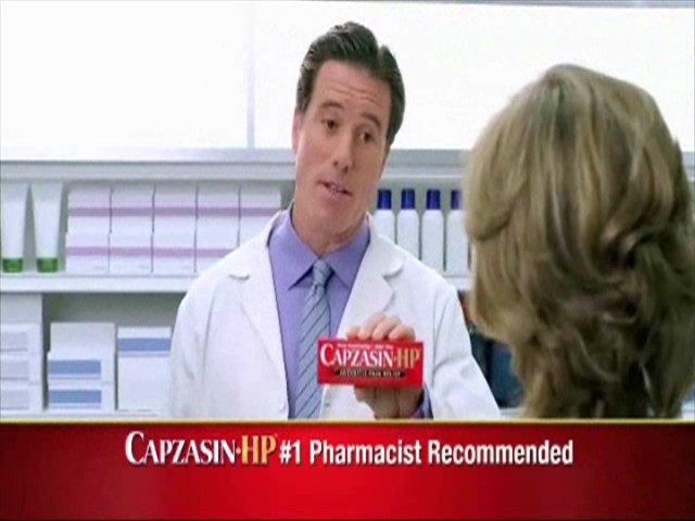 Peter O'Hara in Capzaisin Commercial