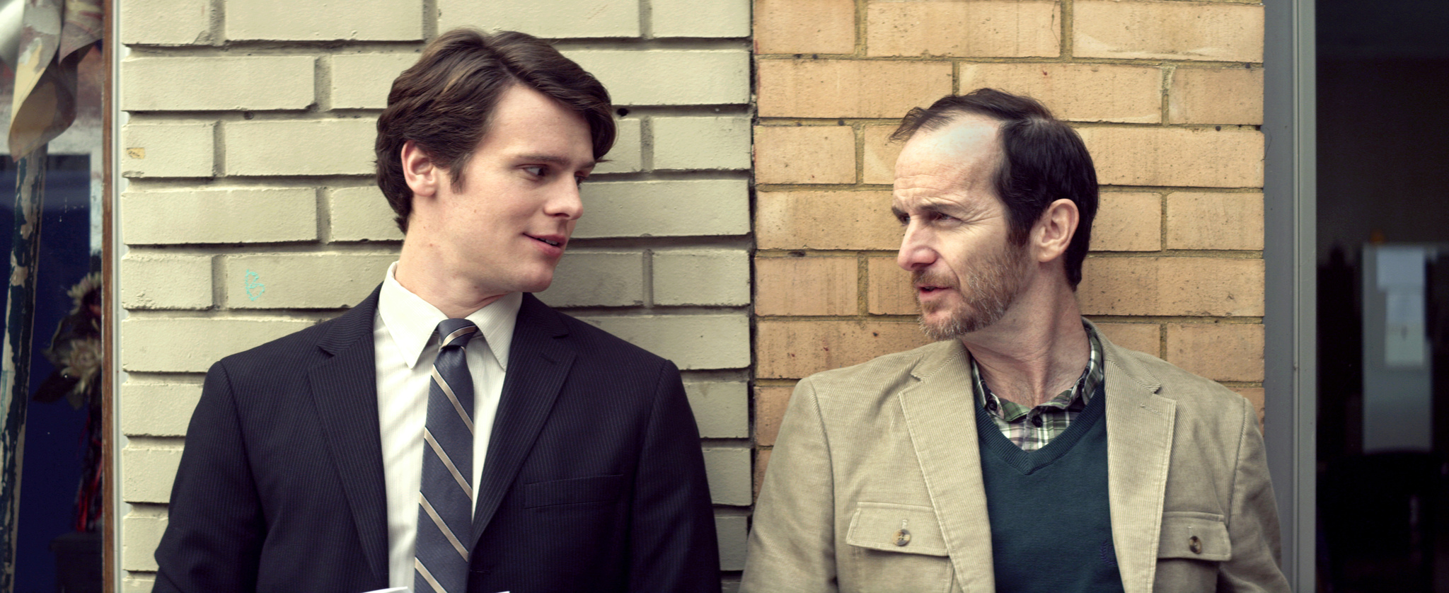 Still of Denis O'Hare and Jonathan Groff in C.O.G. (2013)