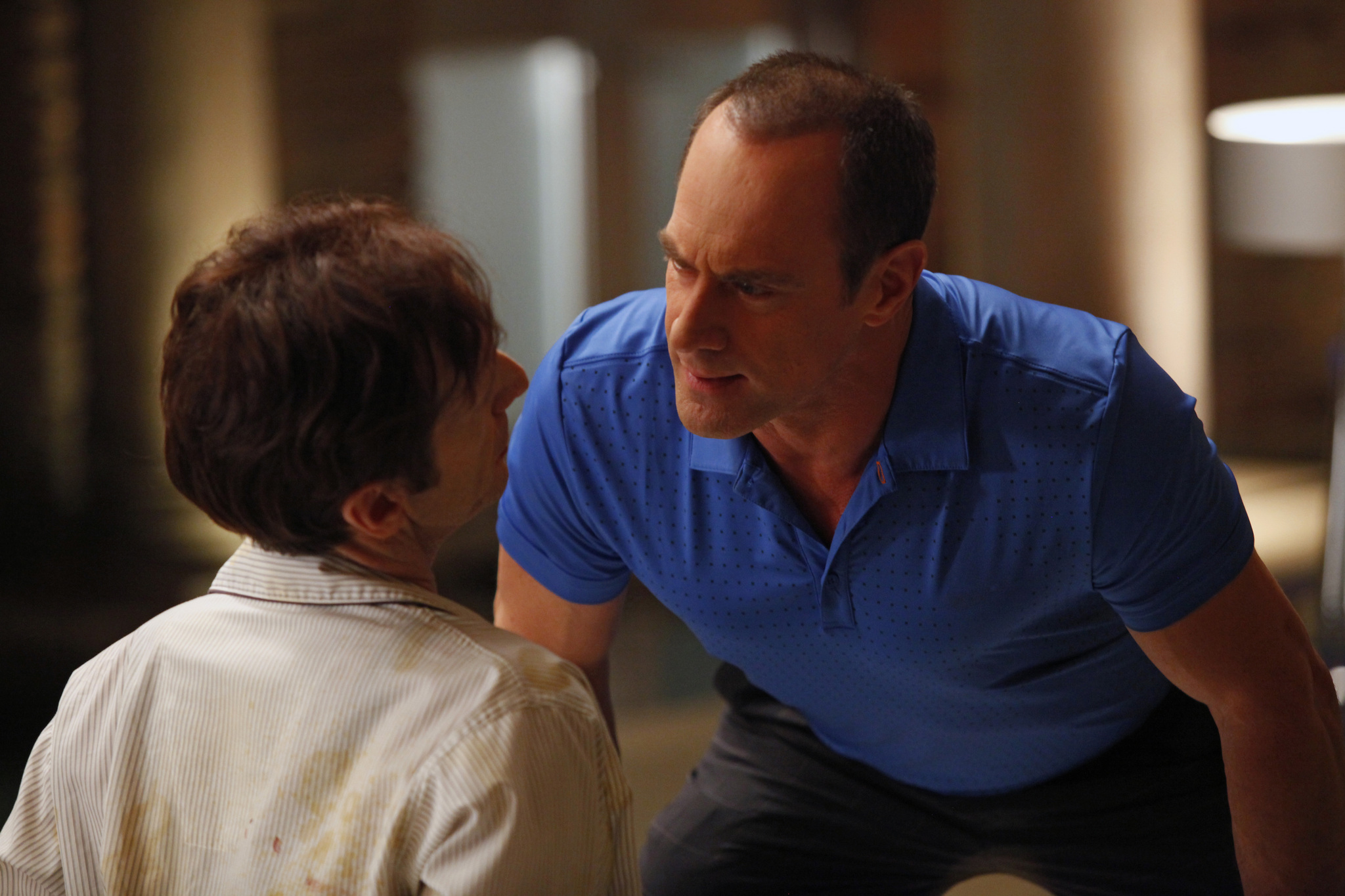 Still of Christopher Meloni and Denis O'Hare in Tikras kraujas (2008)