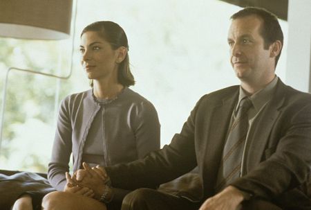 Still of Mina Badie and Denis O'Hare in The Anniversary Party (2001)
