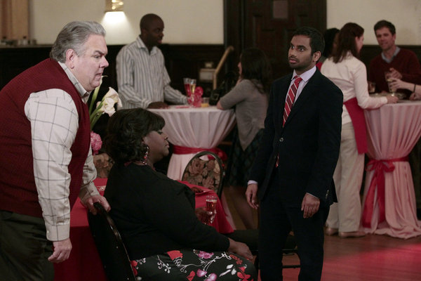 Still of Jim O'Heir, Retta and Aziz Ansari in Parks and Recreation (2009)