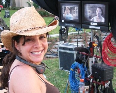 Julie O'Hora on set of American Summer