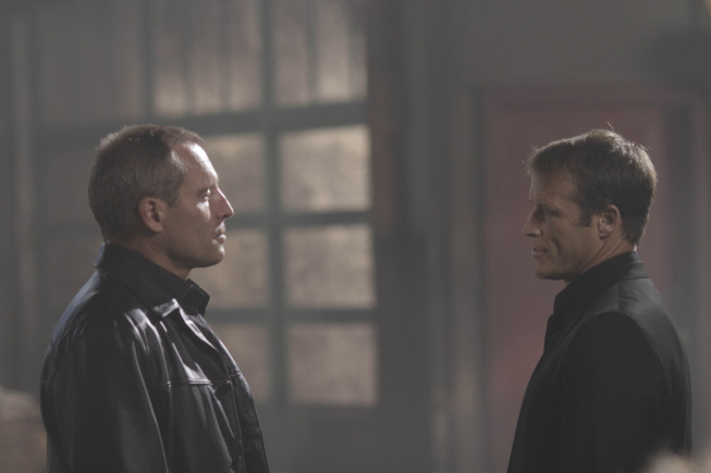 Still of Douglas O'Keeffe and Mark Valley in Human Target (2010)