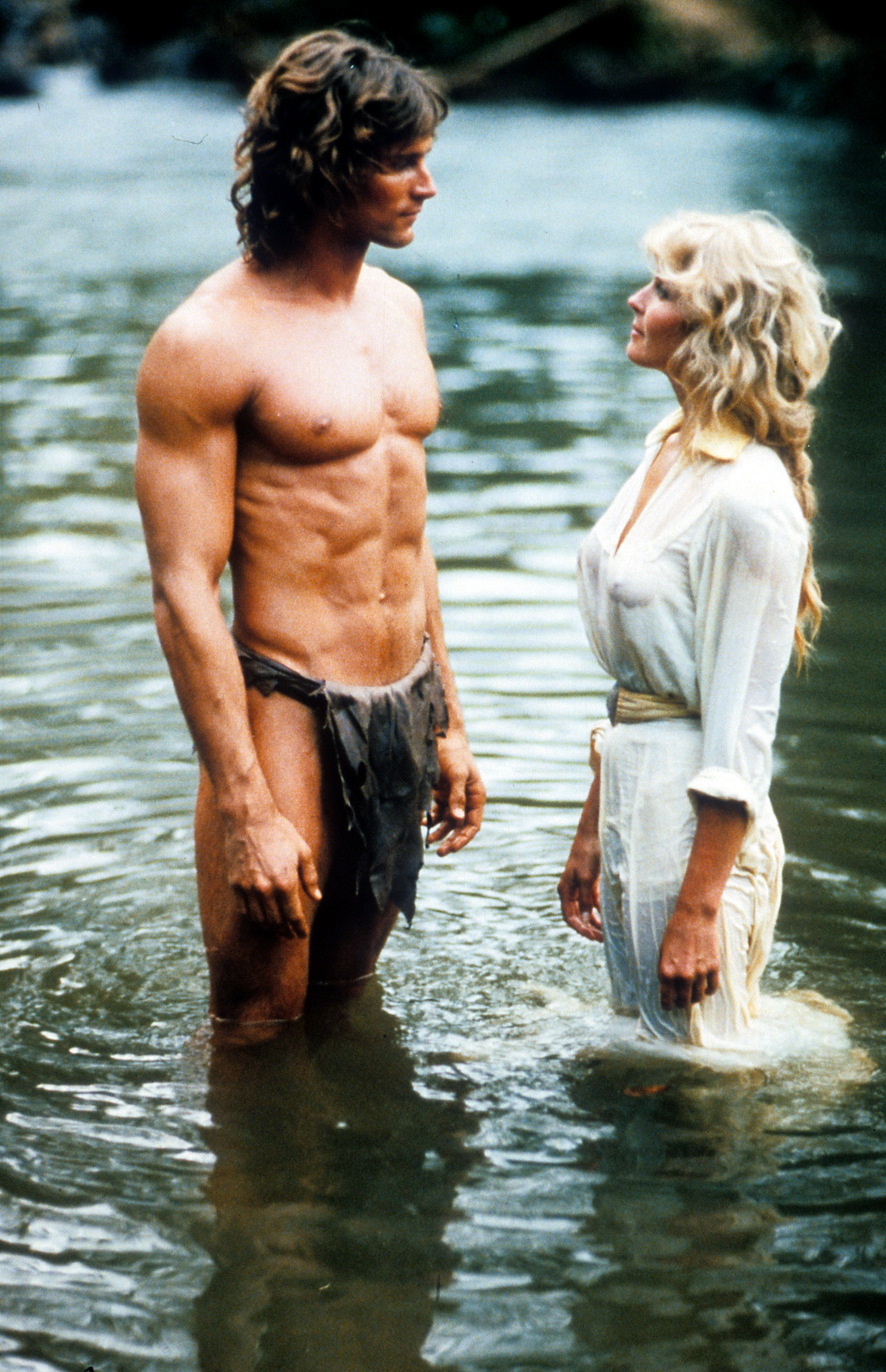 Still of Bo Derek and Miles O'Keeffe in Tarzan, the Ape Man (1981)