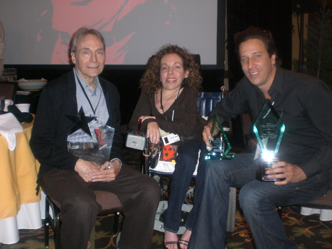 Directors Jack Hill, Jackie Julio and Doug Olear, award winners at The 2008 Lake Arrowhead Film Festival.