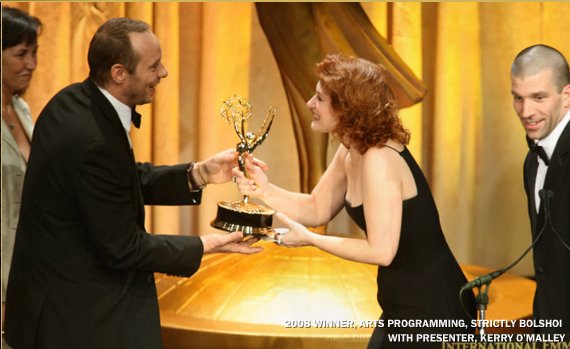 Presenting for Arts Programming at the International Emmys, 2008.
