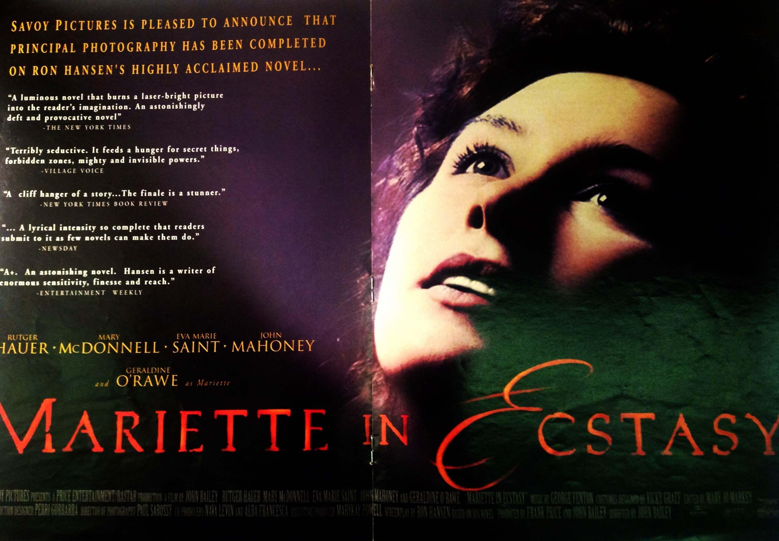 Geraldine O'Rawe in Mariette in Ecstasy