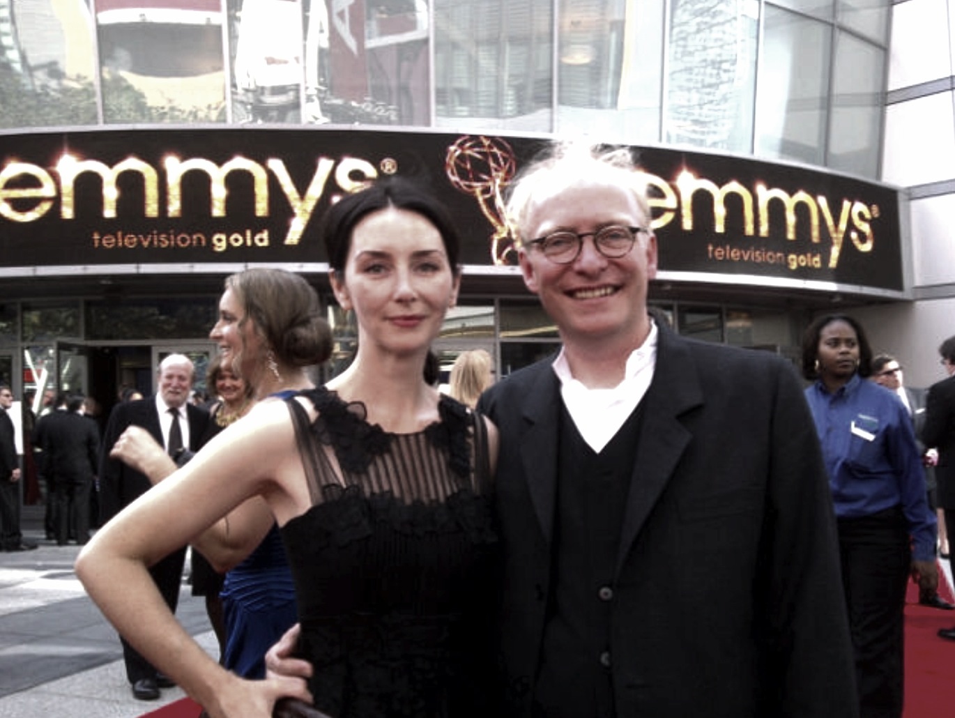 Geraldine O 'Rawe & Paul Sarossy at The Emmys