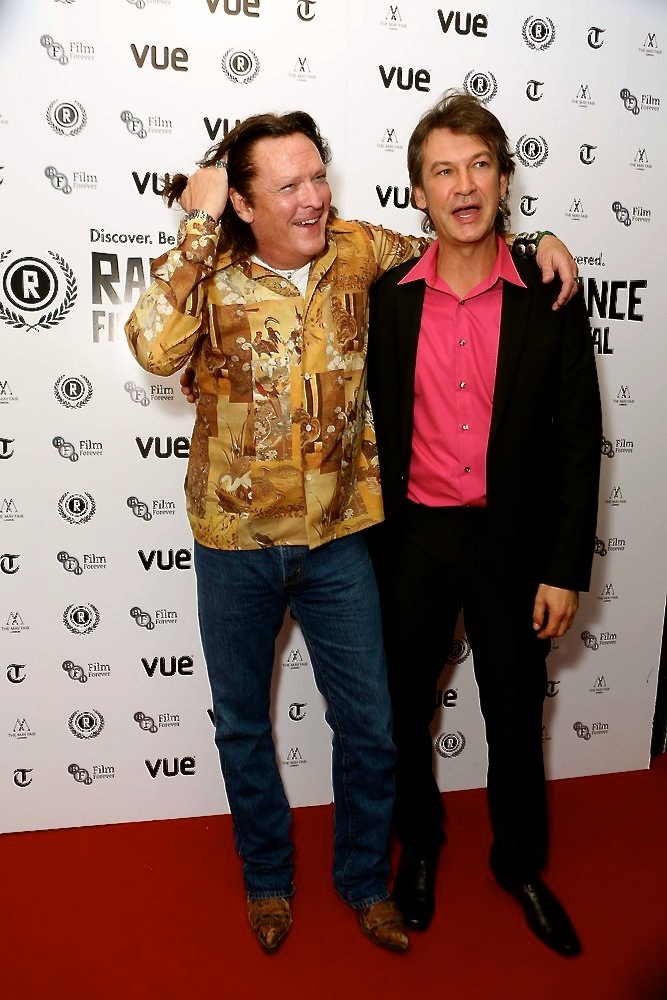 With Michael Madsen at the 22nd Annual Raindance Film Festival 2014 . 'The Ninth Cloud' European Premiere.