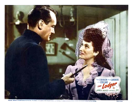 George Sanders and Merle Oberon in The Lodger (1944)