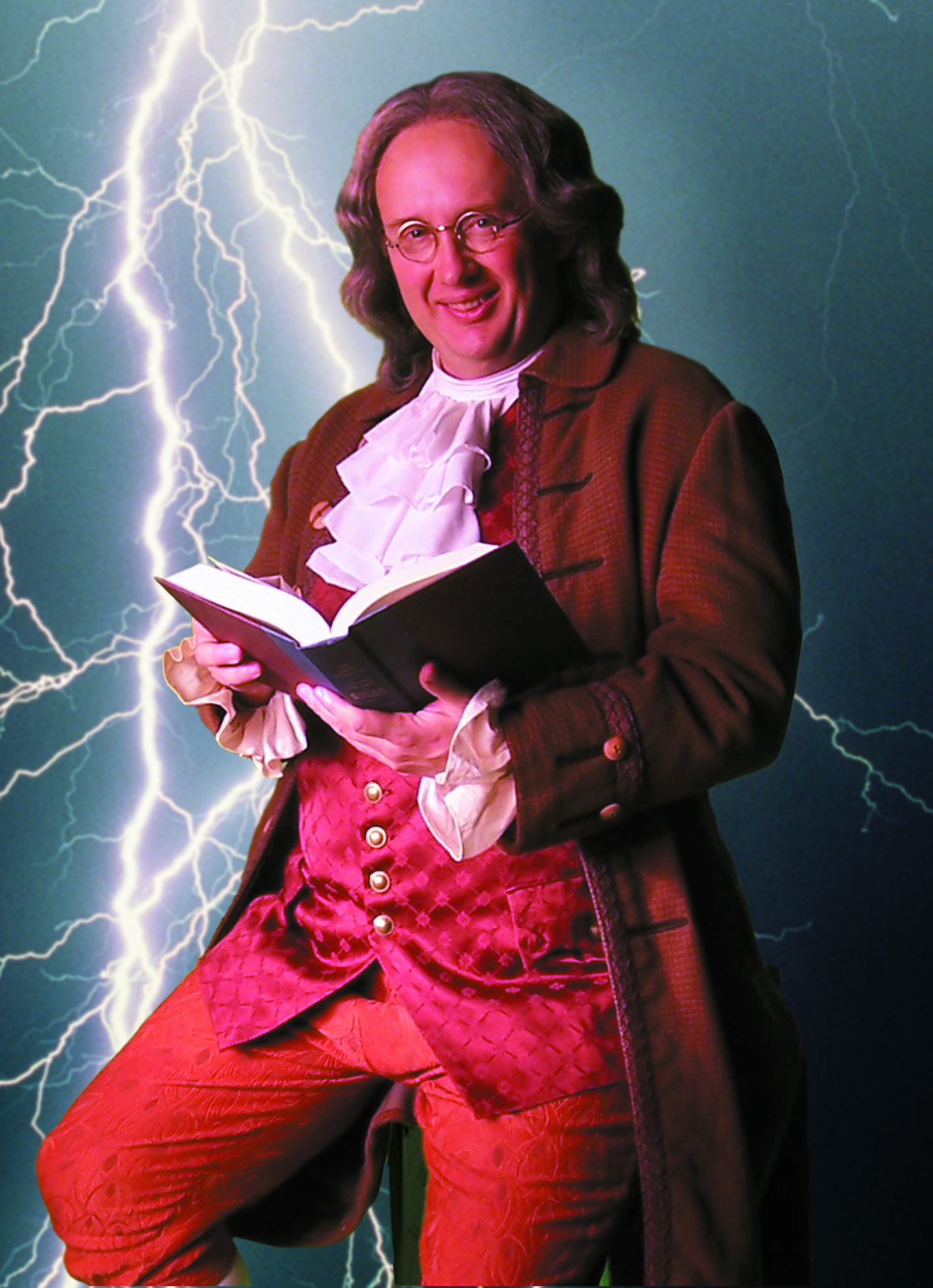 Joe Ochman as Ben Franklin in THE FRANKLIN SPIRIT