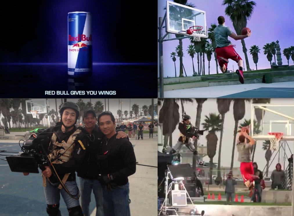 Stunt Coordinating & Shooting Red Bull spot with NBA dunk champ, Blake Griffin