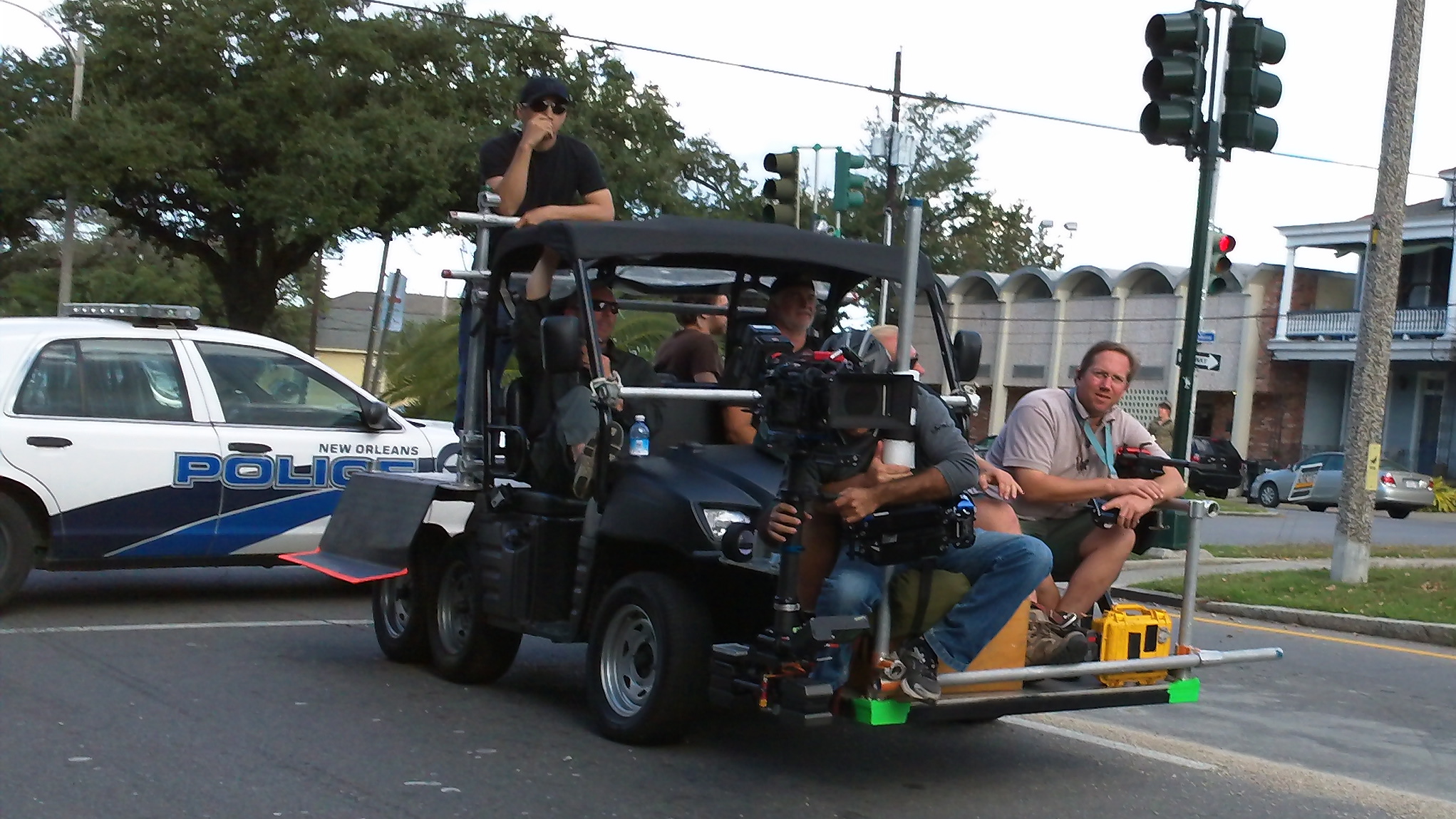 Directing 2nd unit car chase through the French Quarters. New Orleans, LA