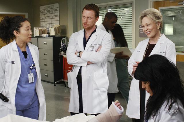 Still of Faye Dunaway, Kevin McKidd, Sandra Oh and Sara Ramirez in Grei anatomija (2005)