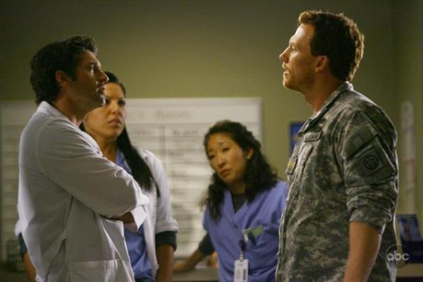 Still of Patrick Dempsey, Sandra Oh and Sara Ramirez in Grei anatomija (2005)