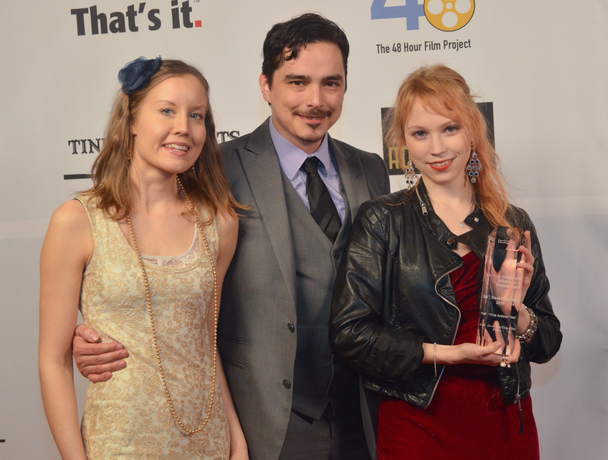 Anna Heiskanen, Jason Turner and Enni Ojutkangas at Filmapalooza 2015, TCL Chinese Theatre, Hollywood