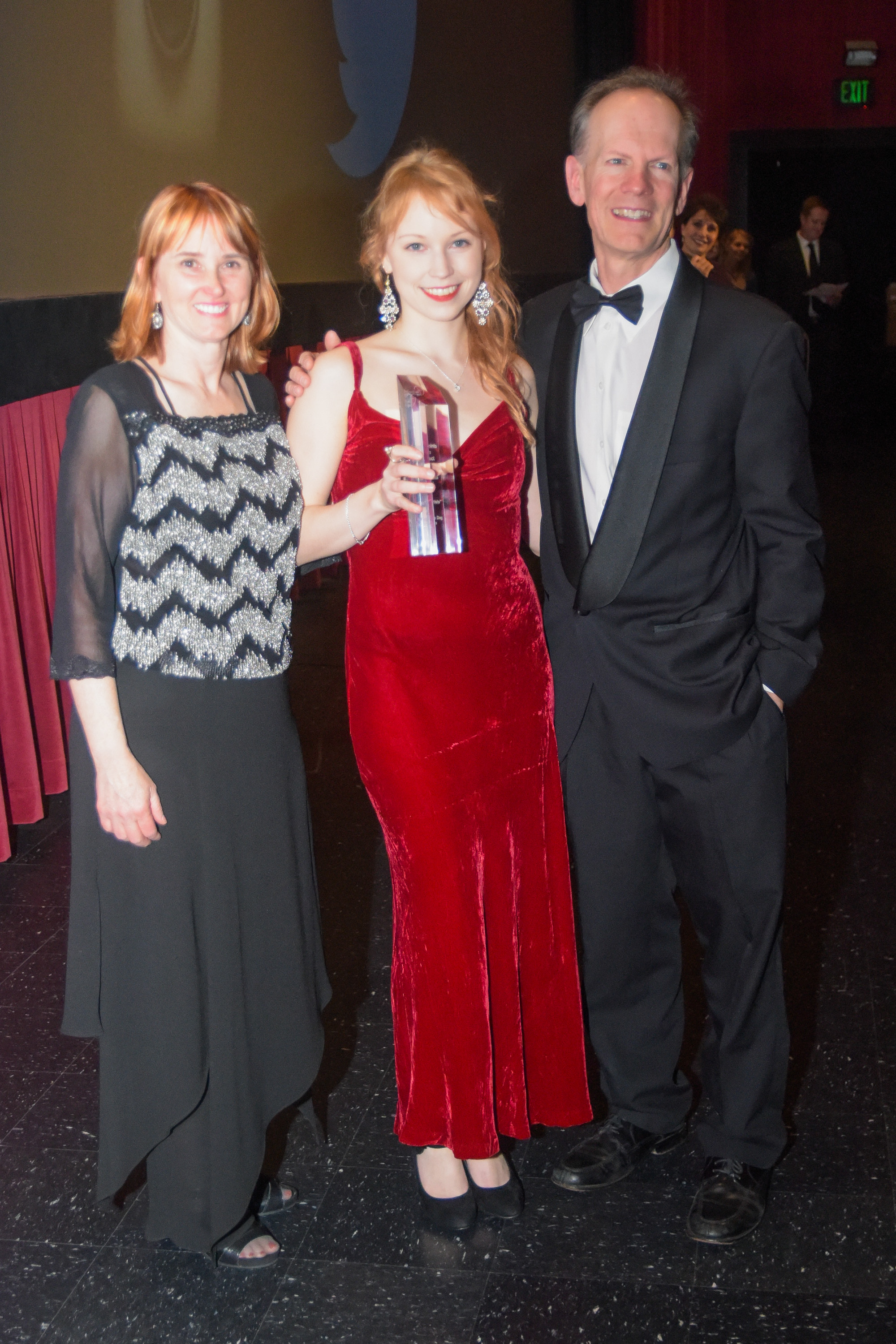 Liz Langston, Enni Ojutkangas and Mark Ruppert at Filmapalooza 2015, TCL Chinese Theatre, Hollywood