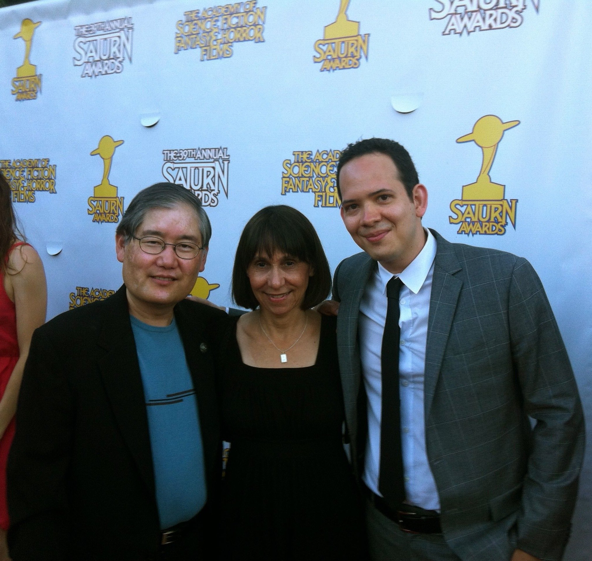 Star Trek: The Next Generation's blu-ray production team at event of 2013 Saturn Awards.